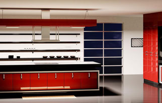 Kitchen Cabinetry - Solid Color Laminates